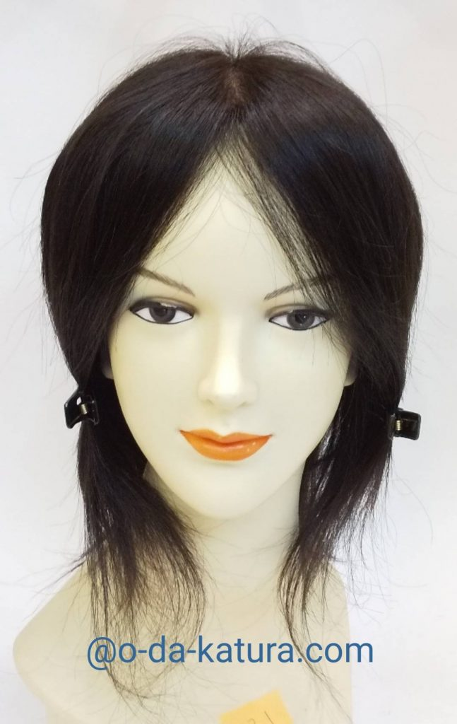 息子さんの髪30㎝でお母さんの医療用ウィッグを作成しました